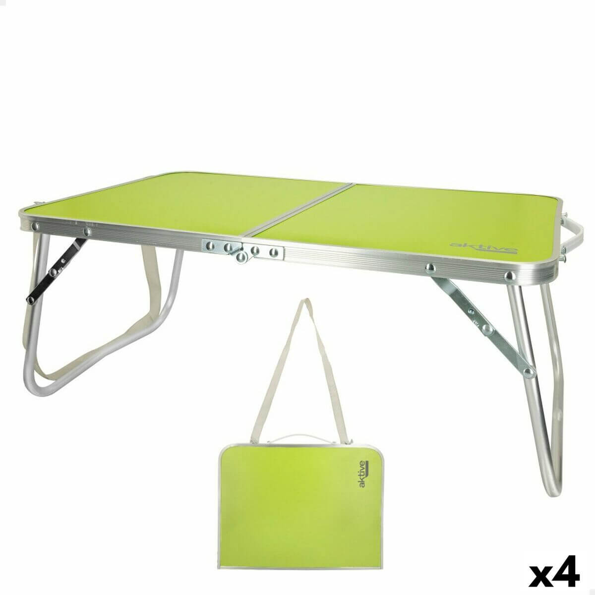 Folding Table Aktive Pistachio 60 x 25 x 40 cm (4 Units)-0