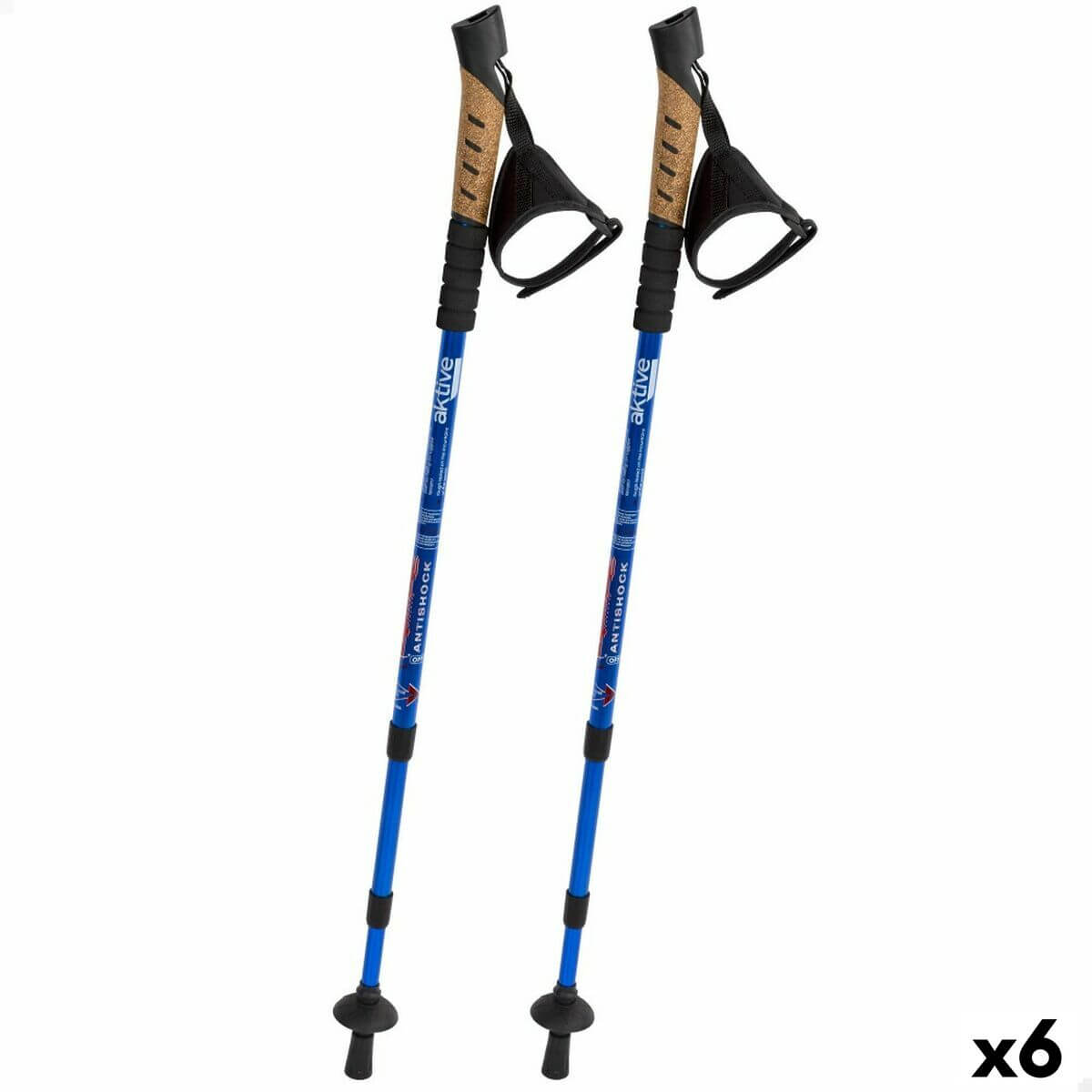 Set of 2 trekking poles Aktive 5 x 135 x 5 cm (6 Units)-0