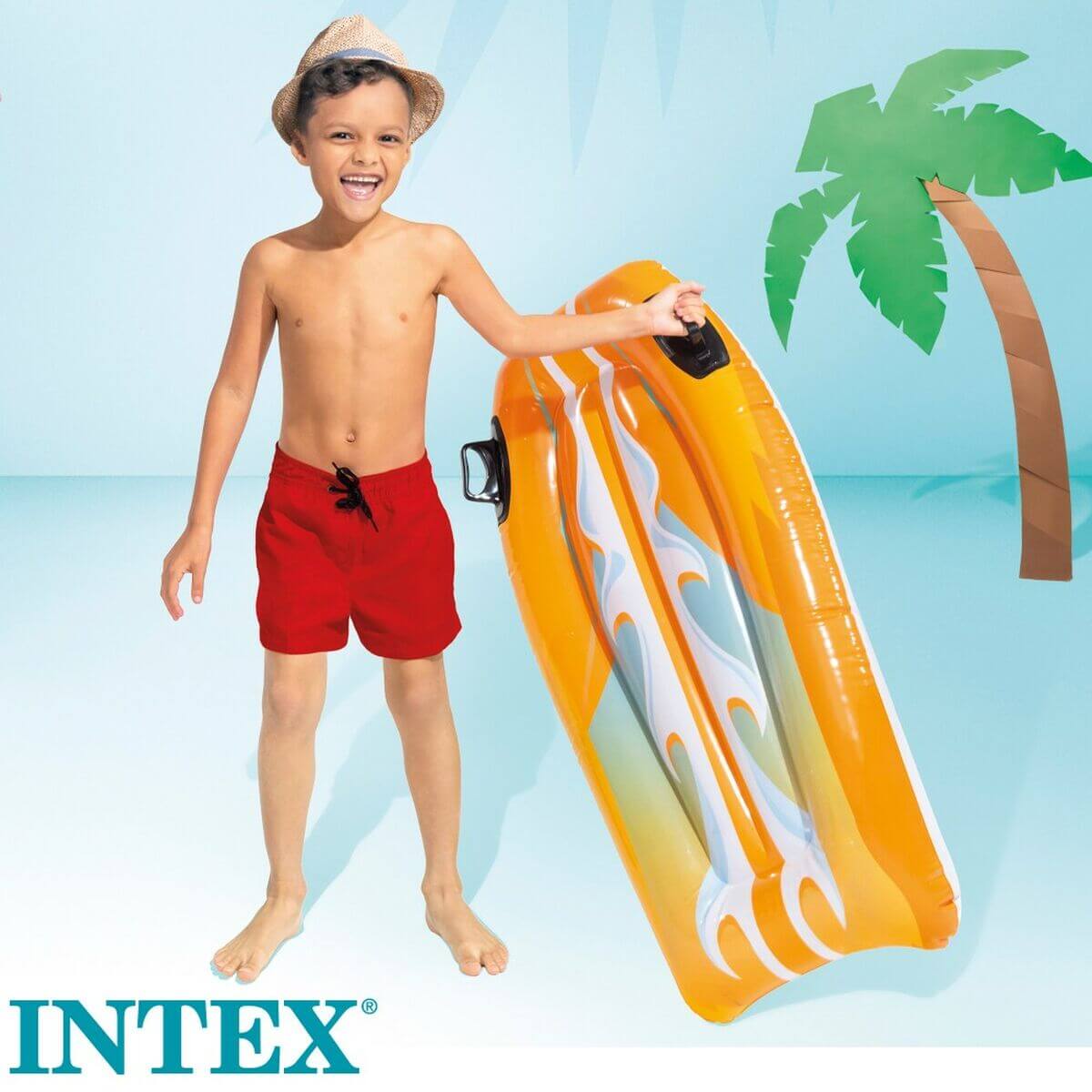 Inflatable pool figure Intex Joy Rider 62 x 112 cm Surf Board (12 Units)-0