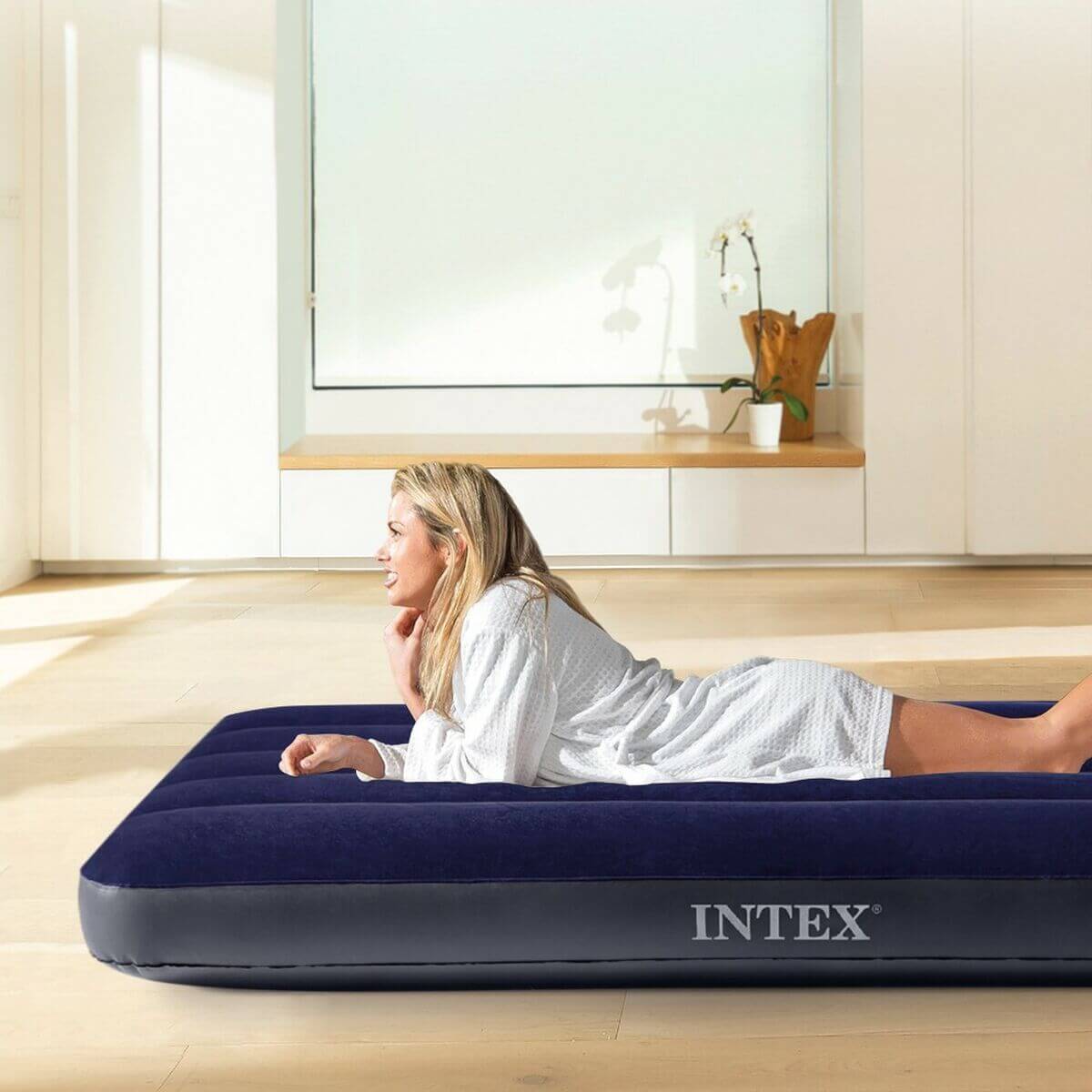Air Bed Intex CLASSIC DOWNY 76 x 25 x 191 cm (6 Units)-0