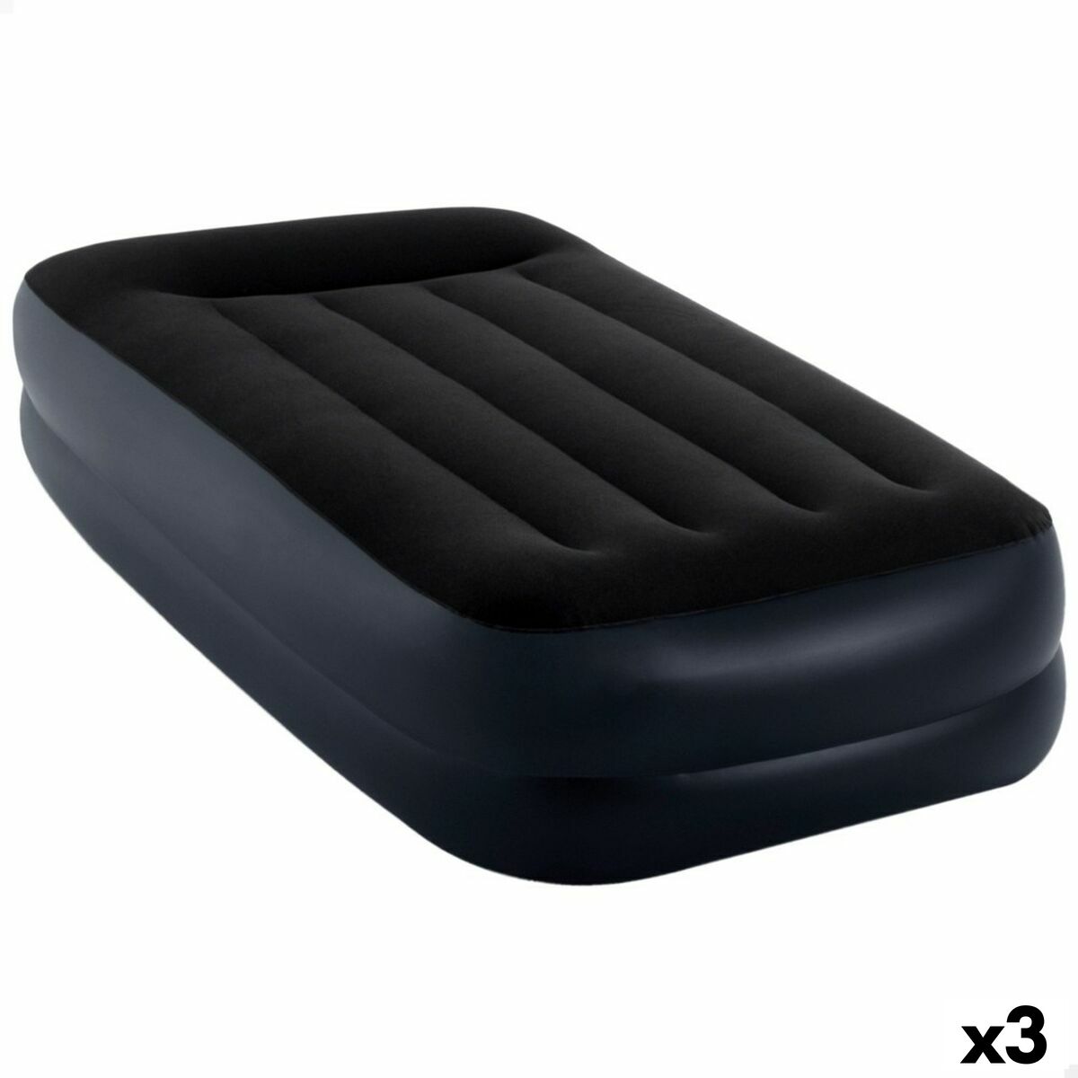 Air Bed Intex for outdoor camping, 99 x 42 x 191 cm, pack of 3, durable and compact for adventures.