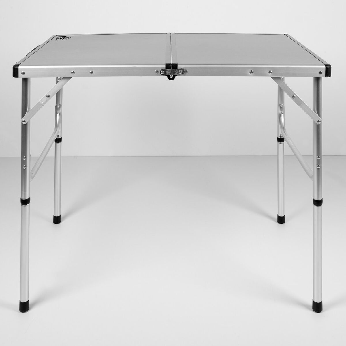 Folding Table Aktive Camping Grey 90 x 70 x 60 cm (2 Units)-5