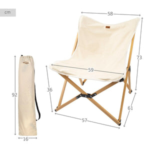 Foldable Camping Chair Aktive Soil 58 x 73 x 61 cm (2 Units)-3