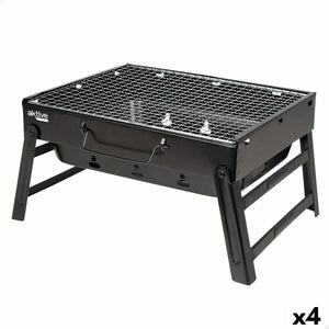 Barbecue Portable Aktive Rectangular Black Steel 40 x 20 x 28 cm-0