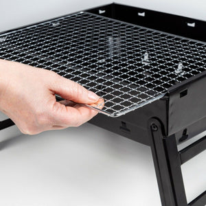 Barbecue Portable Aktive Rectangular Black Steel 40 x 20 x 28 cm-5