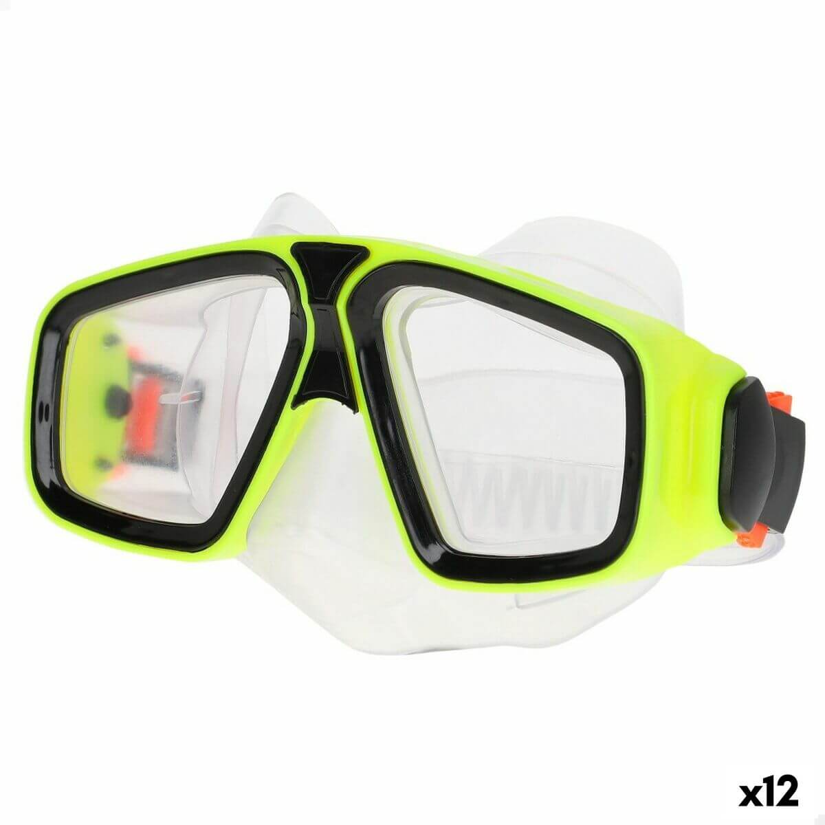 Diving mask AquaSport, suitable for outdoor adventures and camping, available in assorted designs, pack of 12 units.