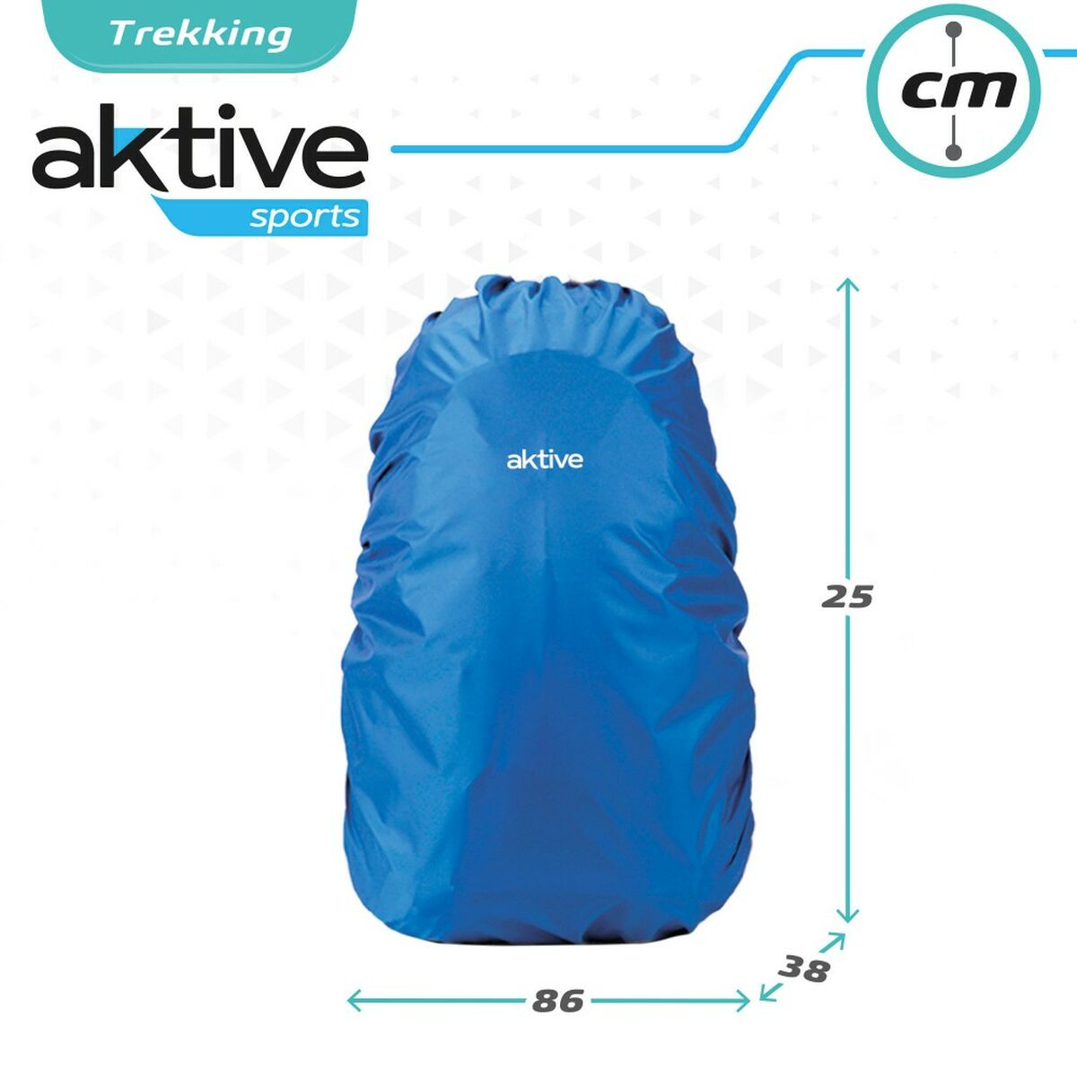 Waterproof Backpack Cover Aktive Blue-2