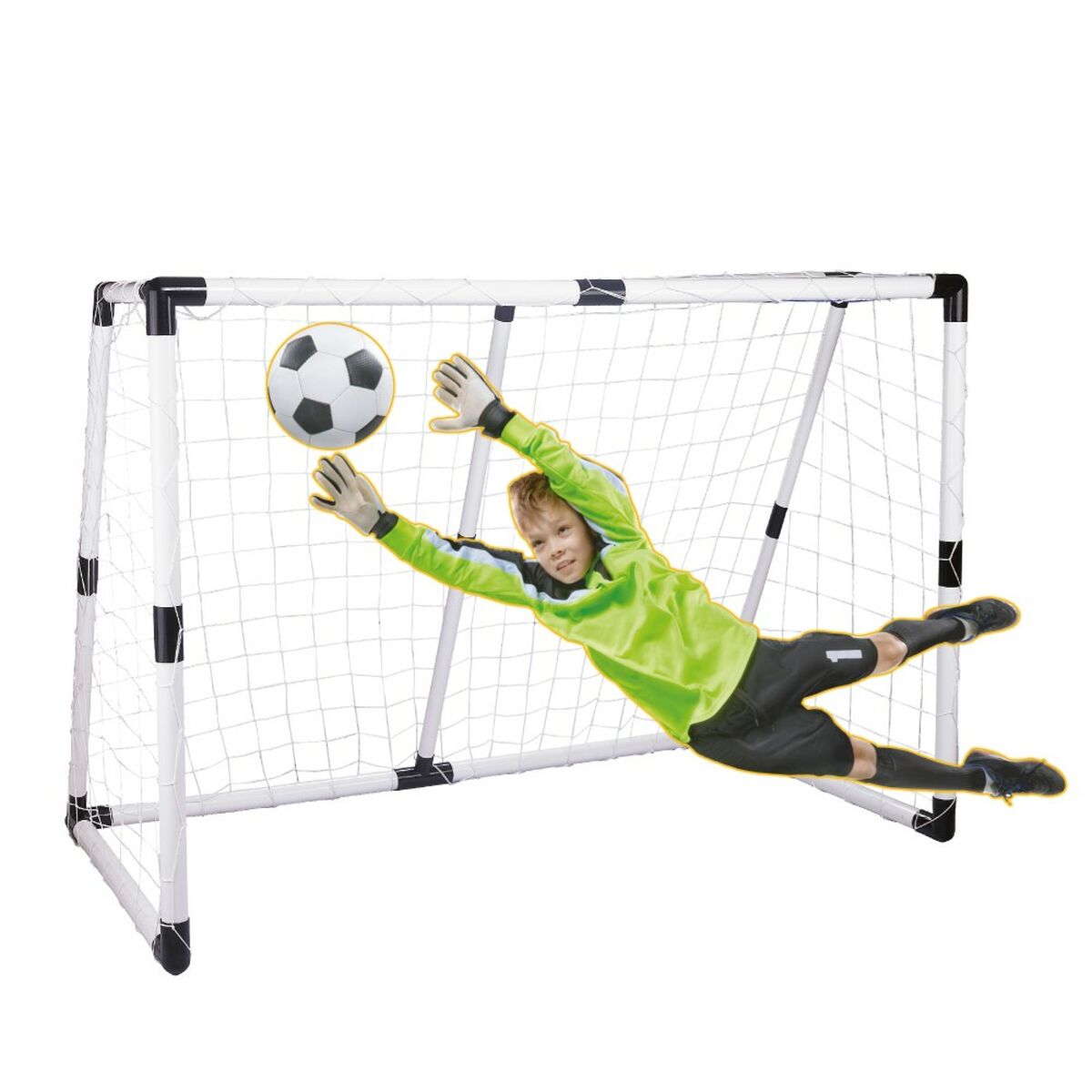 Football Goal Colorbaby 190 x 132 x 90 cm (2 Units)-5