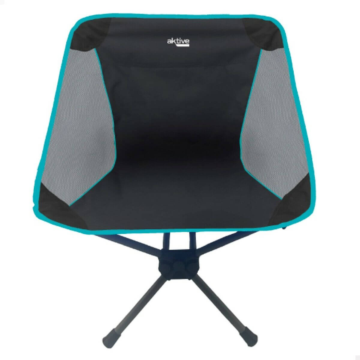 Foldable camping chair by Aktive, perfect for outdoor adventures; 4 units, dimensions 58 x 66 x 46 cm.