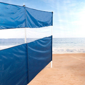 Beach Tent Aktive featuring durable PVC Polyester material at the shore, ideal for outdoor camping adventures.