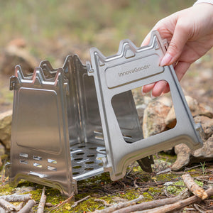 Collapsible Steel Camping Stove Flamet InnovaGoods-10