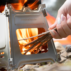 Collapsible Steel Camping Stove Flamet InnovaGoods-7