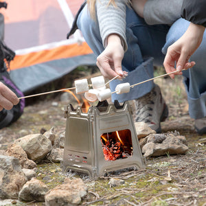 Collapsible Steel Camping Stove Flamet InnovaGoods-6