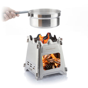 Collapsible Steel Camping Stove Flamet InnovaGoods-5