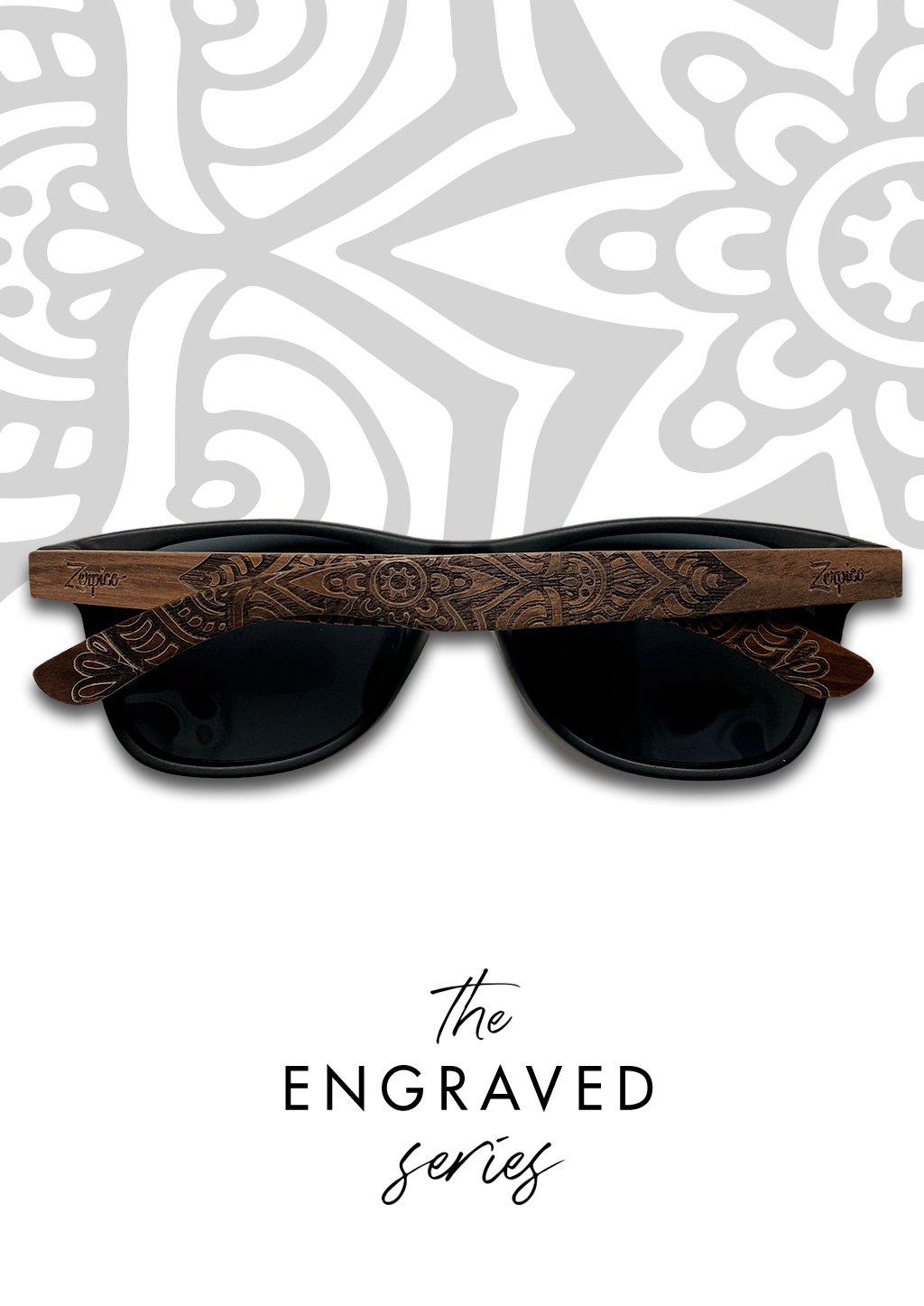 Eyewood | Engraved wooden sunglasses - Mandala-0