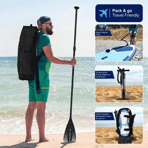 Aqua Spirit Tempo 10'6 iSUP Inflatable Stand Up Paddle Board For Adult Beginners/intermediate With Backpack, Leash, Paddle, Changing Mat & Waterproof Phone Case, All-Inclusive Package, 3-Years Of Complete Brand Warranty