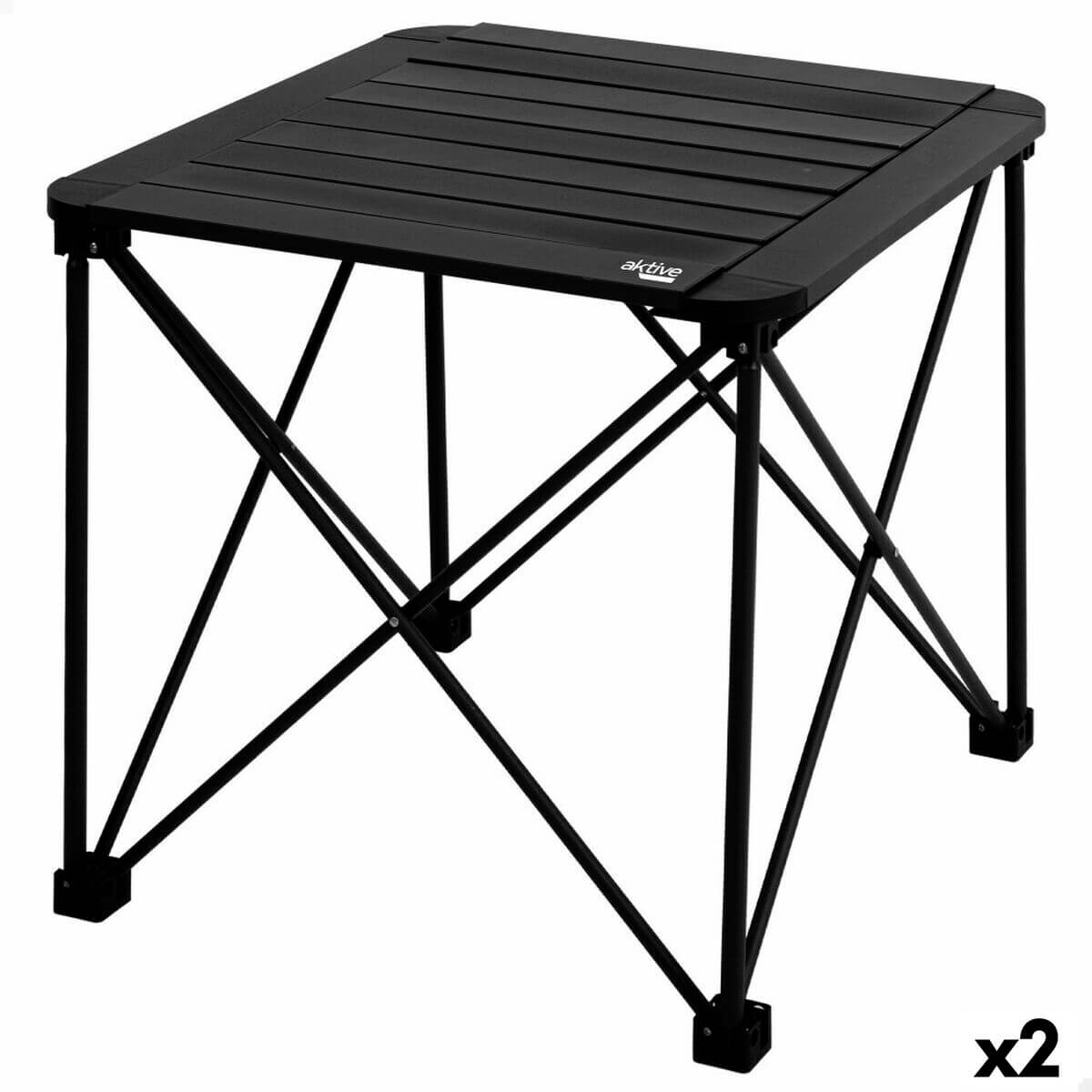 Folding Table Aktive 52 x 46 x 52 cm (2 Units)-0