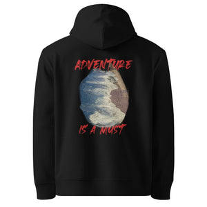 Adventure is a Must Organic Cotton Hoodie – Unisex Ocean Design | GOTS Certified Eco-Friendly-2